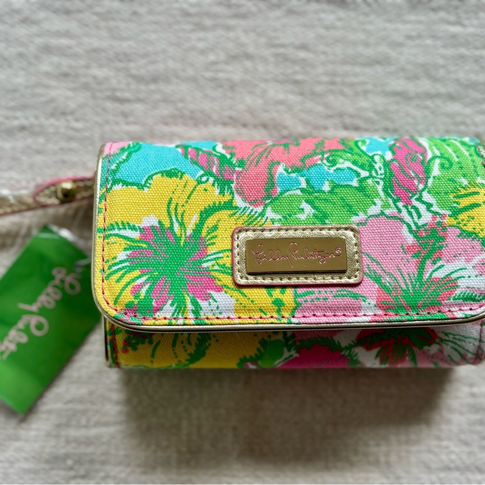 Lilly Pulitzer Colorful Floral Wallet/Wristlet